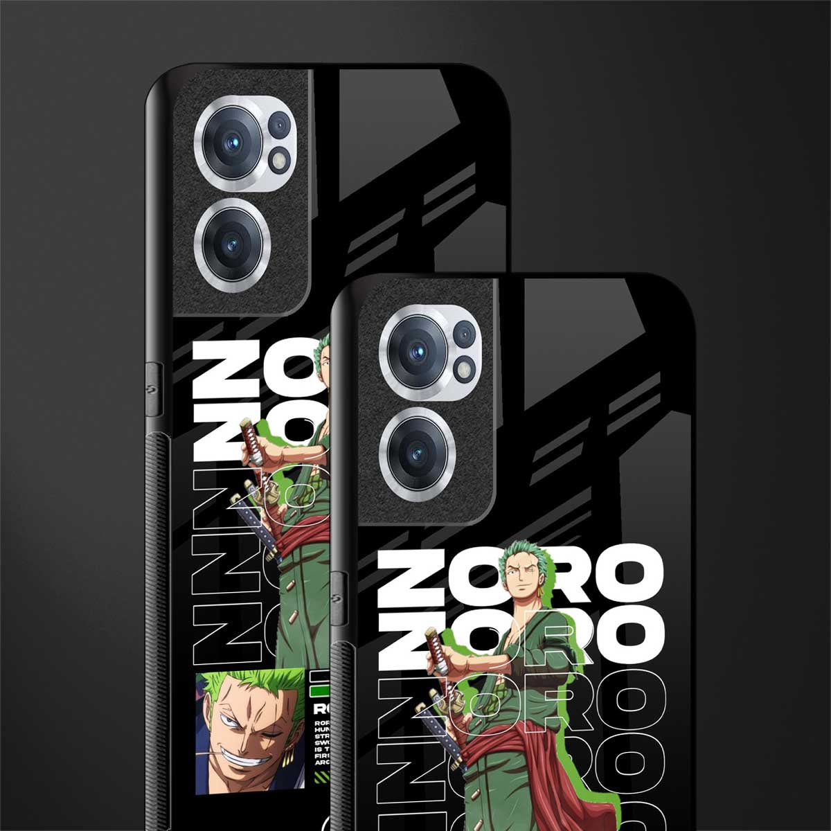 roronoa zoro glass case for oneplus nord ce 2 5g image-2