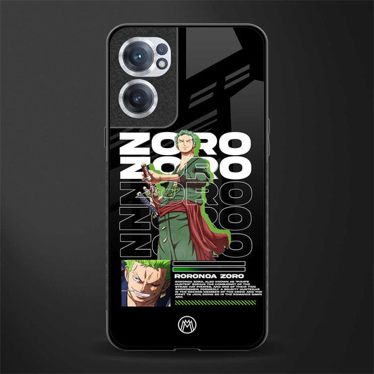 roronoa zoro glass case for oneplus nord ce 2 5g image