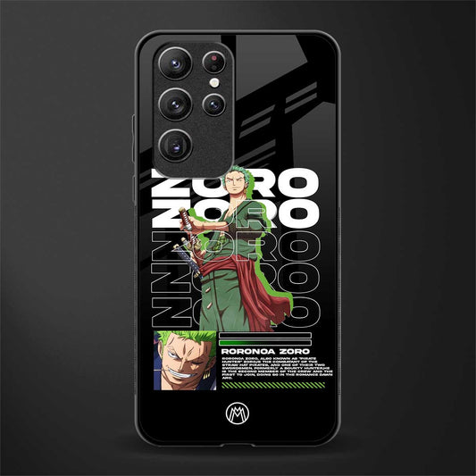 roronoa zoro glass case for samsung galaxy s22 ultra 5g image