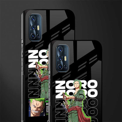 roronoa zoro glass case for vivo v17 image-2