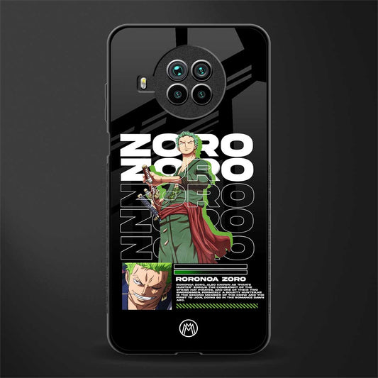 roronoa zoro glass case for mi 10i image