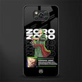 roronoa zoro glass case for poco x3 image