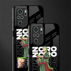 roronoa zoro glass case for redmi note 10 image-2