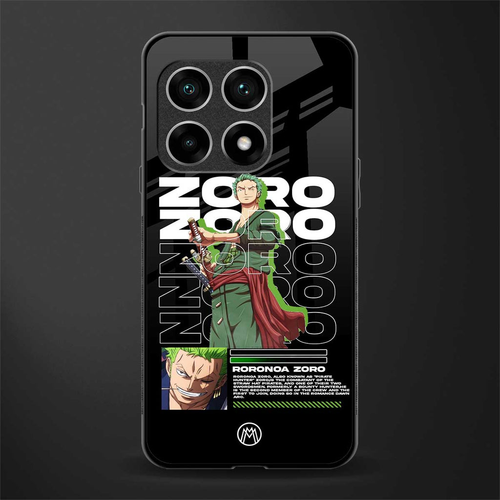 roronoa zoro glass case for oneplus 10 pro 5g image
