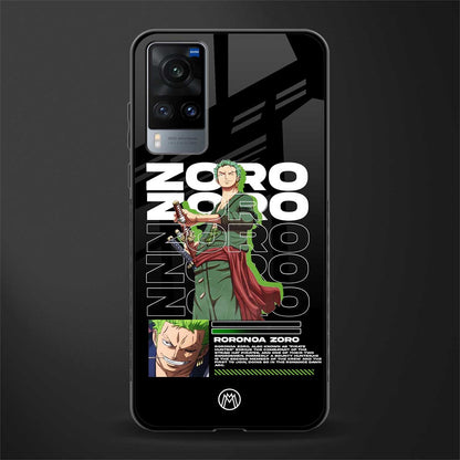 roronoa zoro glass case for vivo x60 image