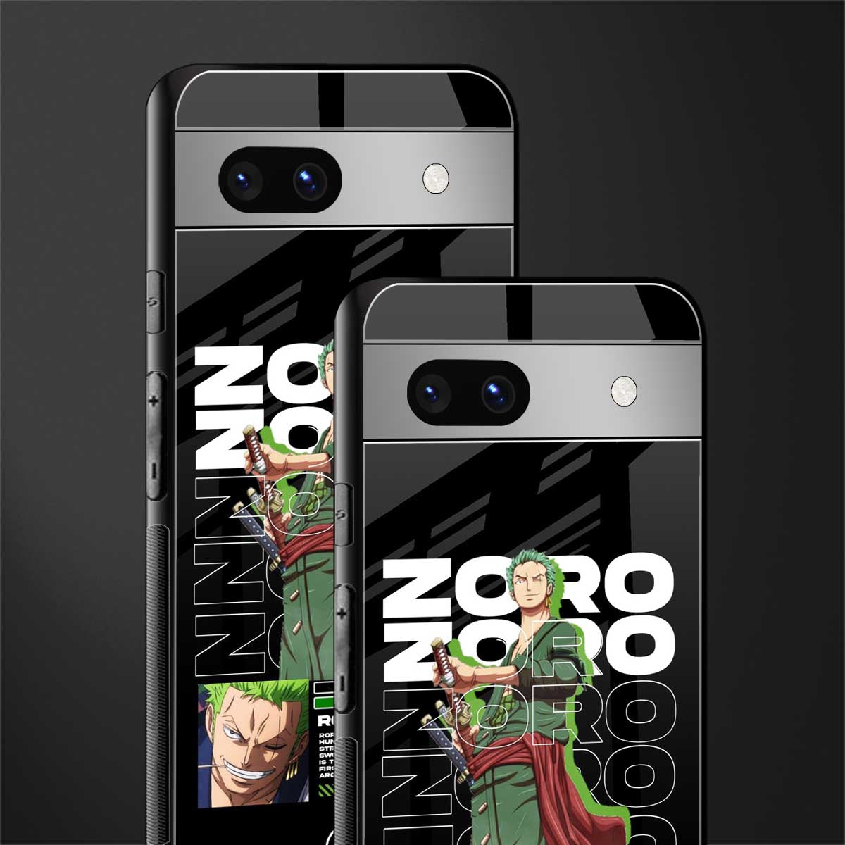 roronoa zoro back phone cover | glass case for Google Pixel 7A