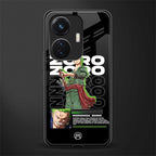 roronoa zoro back phone cover | glass case for vivo t1 44w 4g