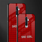 sad girl glass case for oppo reno 2f image-2