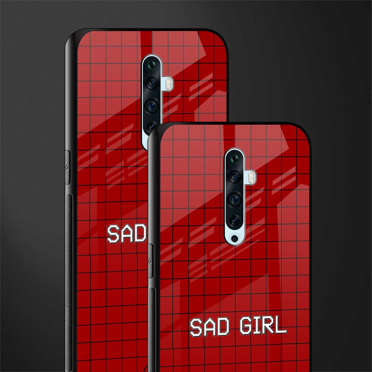 sad girl glass case for oppo reno 2f image-2
