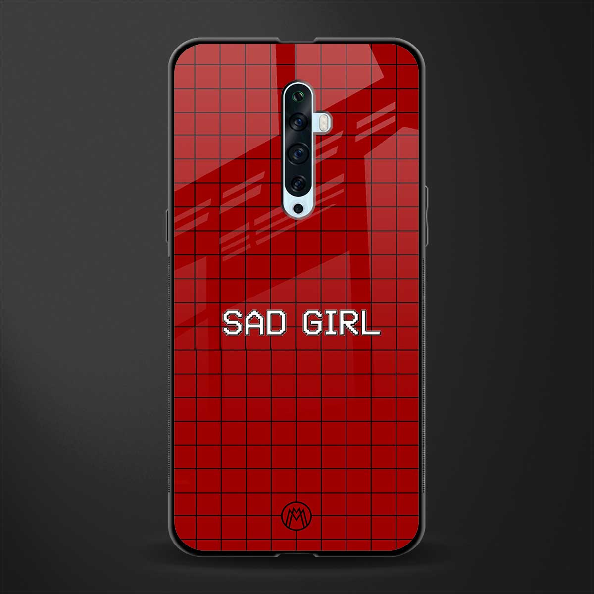 sad girl glass case for oppo reno 2f image