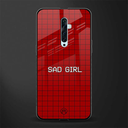 sad girl glass case for oppo reno 2f image