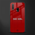 sad girl glass case for vivo u20 image