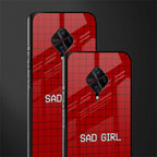 sad girl glass case for vivo s1 pro image-2
