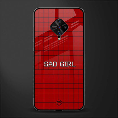 sad girl glass case for vivo s1 pro image