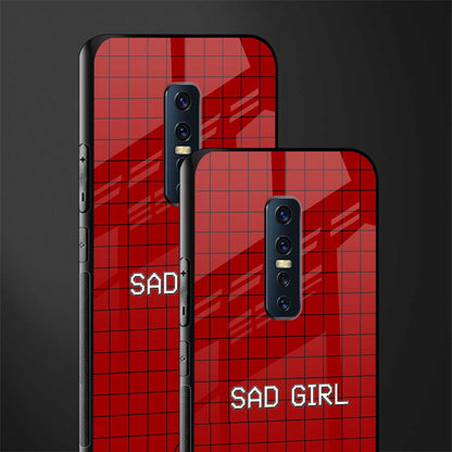 sad girl glass case for vivo v17 pro image-2