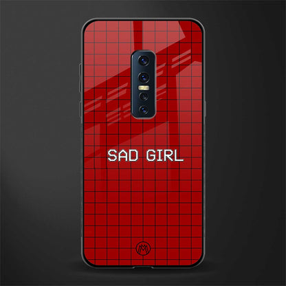 sad girl glass case for vivo v17 pro image