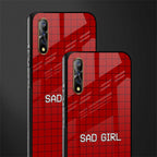 sad girl glass case for vivo z1x image-2