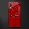 sad girl glass case for vivo s1 image