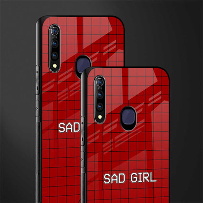sad girl glass case for vivo z1 pro image-2