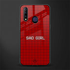 sad girl glass case for vivo z1 pro image