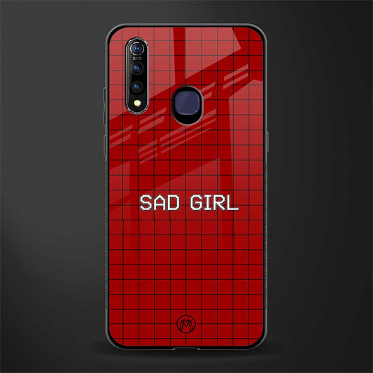 sad girl glass case for vivo z1 pro image