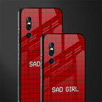 sad girl glass case for vivo v15 pro image-2