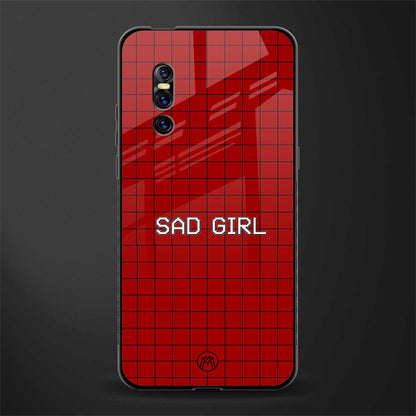 sad girl glass case for vivo v15 pro image