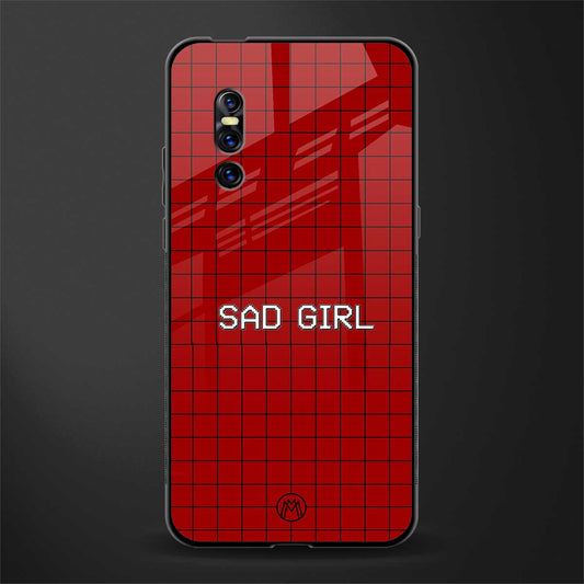 sad girl glass case for vivo v15 pro image