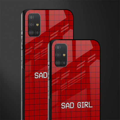 sad girl glass case for samsung galaxy a51 image-2