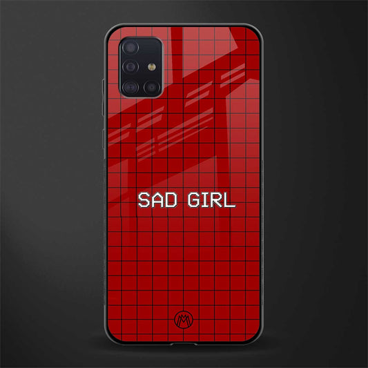 sad girl glass case for samsung galaxy a71 image