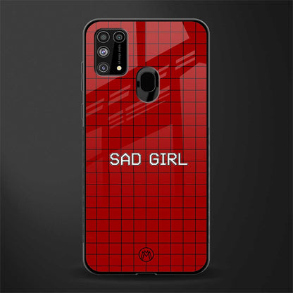 sad girl glass case for samsung galaxy m31 image