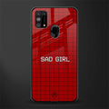 sad girl glass case for samsung galaxy m31 prime edition image