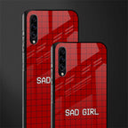 sad girl glass case for samsung galaxy a50s image-2
