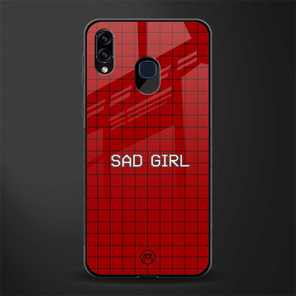 sad girl glass case for samsung galaxy m10s image