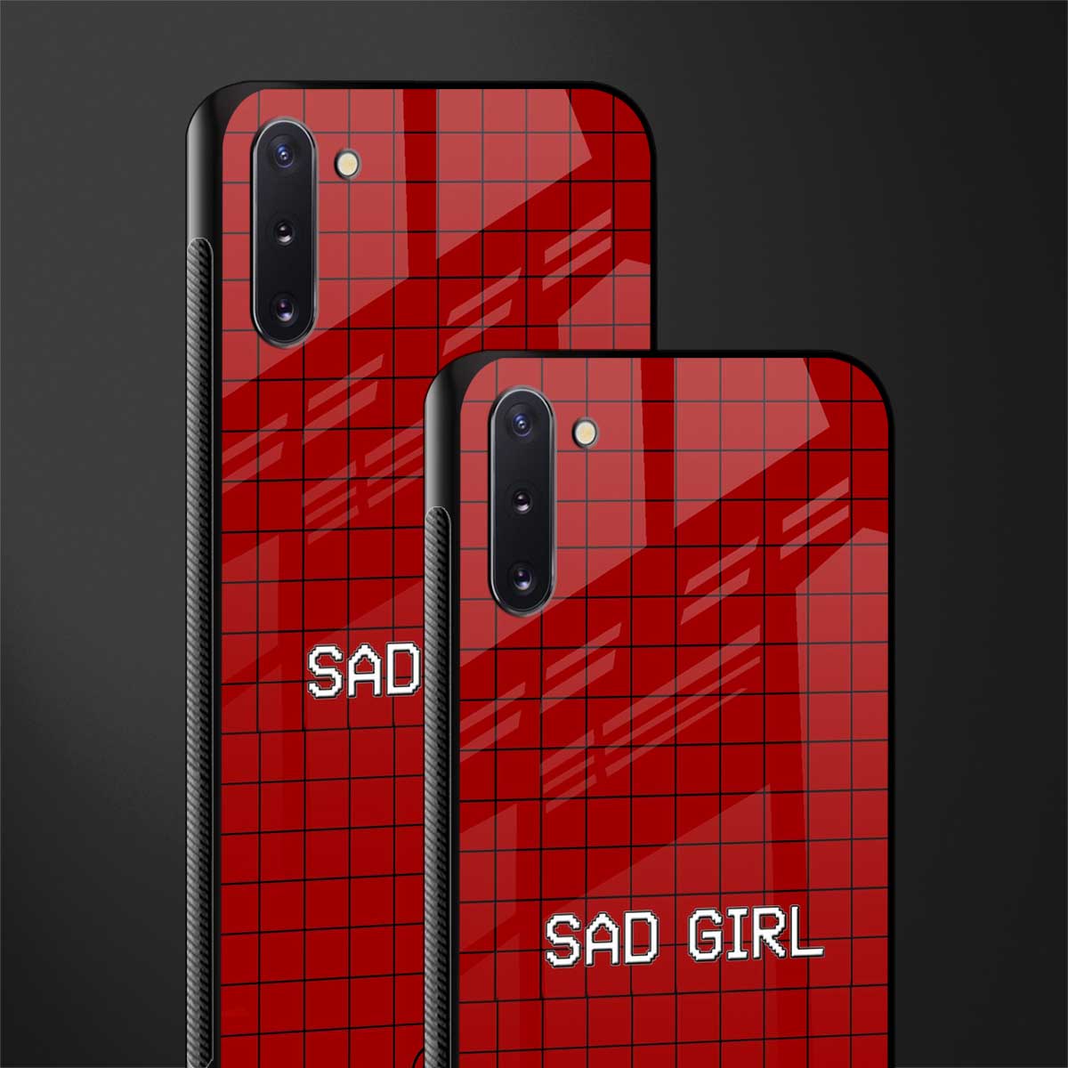 sad girl glass case for samsung galaxy note 10 image-2