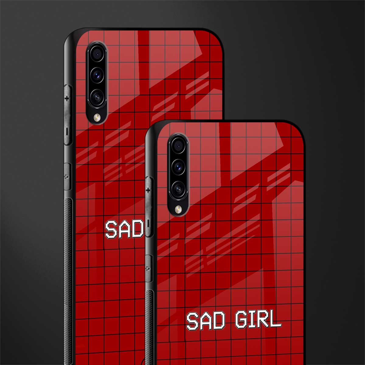 sad girl glass case for samsung galaxy a70 image-2