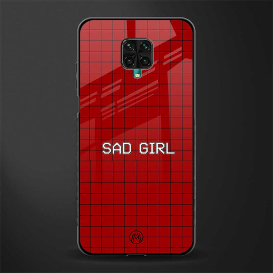 sad girl glass case for poco m2 pro image