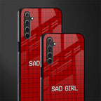 sad girl glass case for realme 6 pro image-2