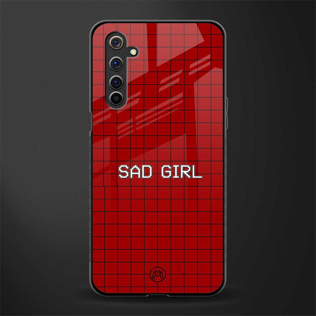 sad girl glass case for realme 6 pro image