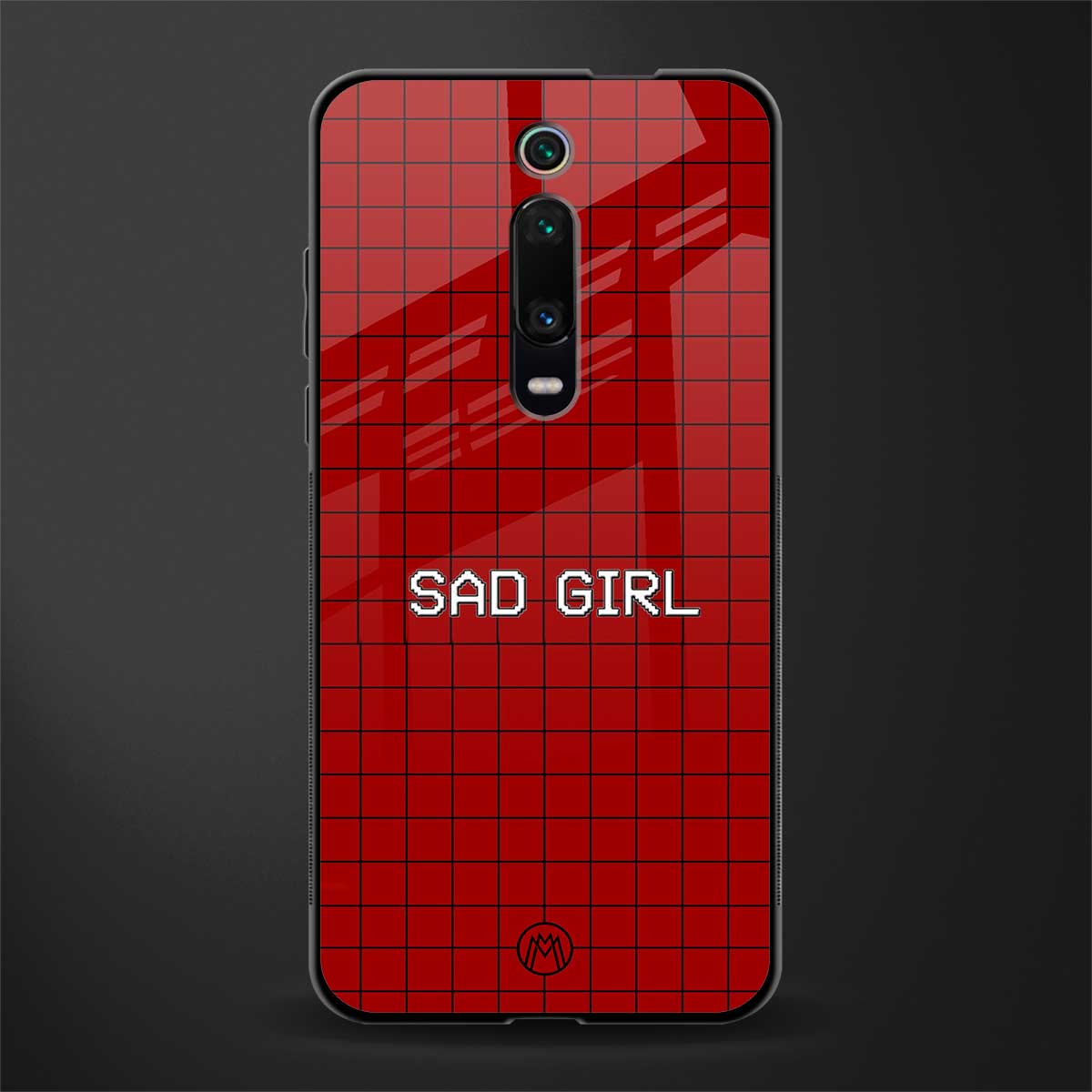 sad girl glass case for redmi k20 image