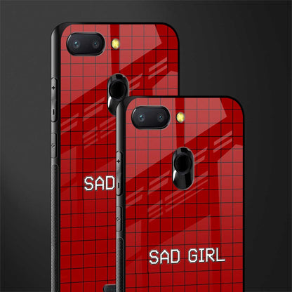 sad girl glass case for redmi 6 image-2