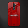 sad girl glass case for oppo a5 2020 image