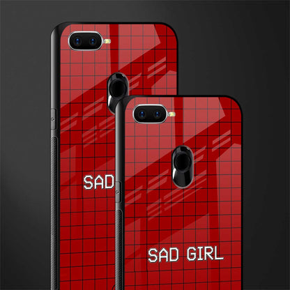 sad girl glass case for realme 2 pro image-2