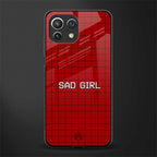 sad girl glass case for mi 11 lite image
