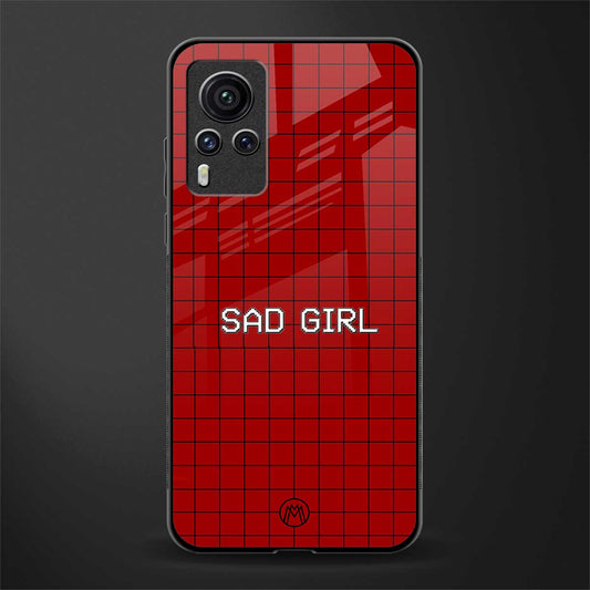 sad girl glass case for vivo x60 pro image