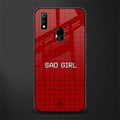 sad girl glass case for realme 3 pro image