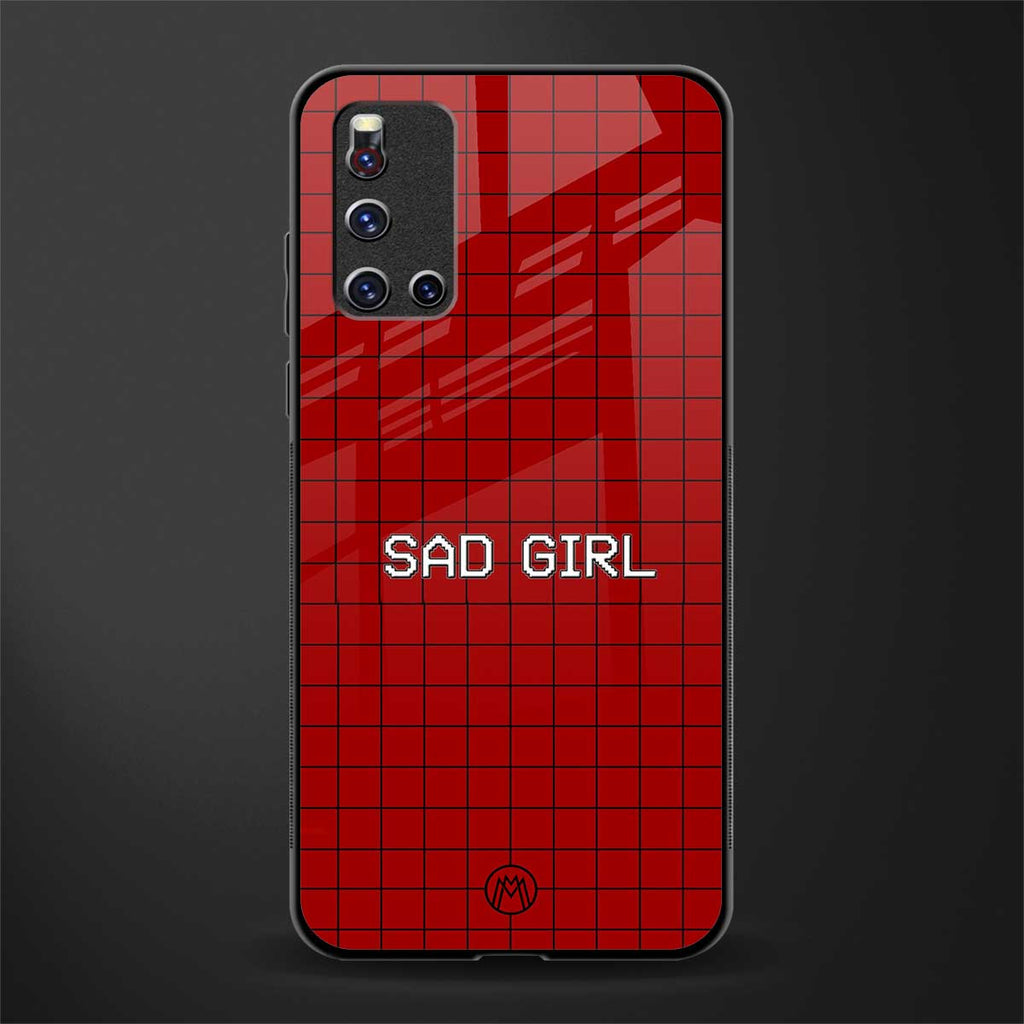 sad girl glass case for vivo v19 image