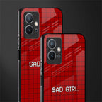 sad girl glass case for vivo t1 5g image-2