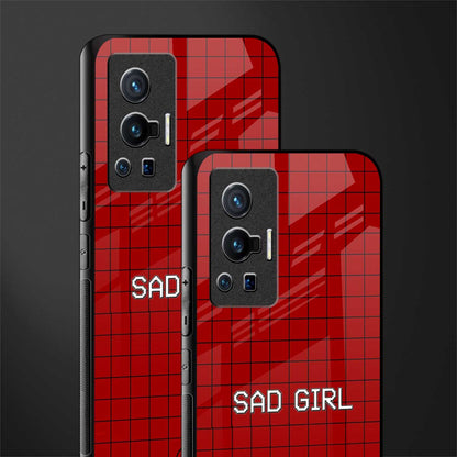 sad girl glass case for vivo x70 pro image-2