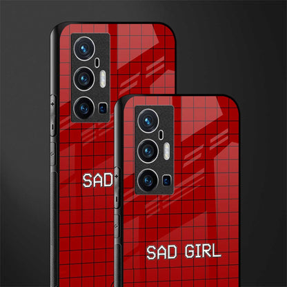 sad girl glass case for vivo x70 pro plus image-2